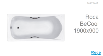 НОВИНКА Roca BeCool 190 Акриловая ванна