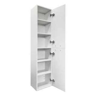 Шкаф-колонна для ванной комнаты Comforty Ангара-35 белая матовая