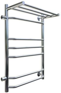 Водяной полотенцесушитель Тругор Браво ПМ 3 П 50x80x40см с полкой левый хром Браво3/ПМ508040Плев