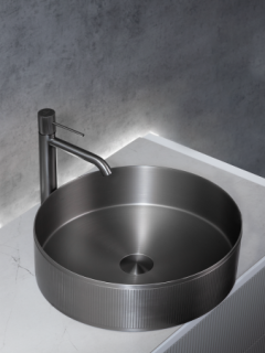 Раковина AltroBagno Costoso 001006 MtGr из нержавеющей стали сталь оружейная