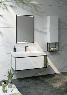 Подвесная тумба под раковину Clarberg Logic LOG0110R 100см белый