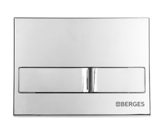 Комплект Berges 4в1 043242: инсталляция NOVUM 525 кнопка L3 хром глянец унитаз FLOE S Rimless сидение дюропласт Floe S Slim SO