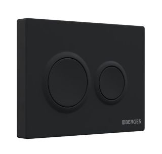 Комплект Berges 4в1 043303: инсталляция NOVUM 525 кнопка O5 черная Soft Touch унитаз EGO XL Rimless сидение Okus Slim SO
