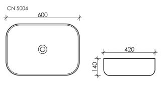 Раковина Ceramica Nova Element CN5004 60см белый