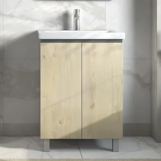 Тумба под раковину напольная Vigo Yuma 346 60 см поставляется в разобранном виде дуб давос