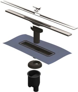 Душевой лоток Berges Wasserhaus Simpel 090010 40 Матовый хром