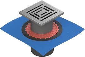 Душевой трап Berges Wasserhaus Zentrum Uno 090471 10х10 Матовый хром