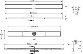 Душевой лоток Berges Wasserhaus B1 Antik 091023 50 Хром глянец