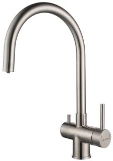 Смеситель для кухни Paulmark Heller He213218-SS нержавеющая сталь