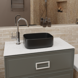 Накладная раковина Charus Torello 700-052B 40см чёрный