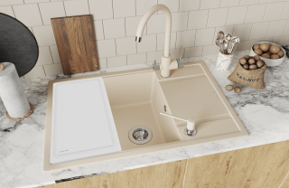 Кухонная мойка Florentina Липси 780 XL шампань