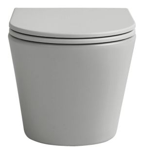 Подвесной унитаз Avimano Intuition 1000073 безободковый серый матовый