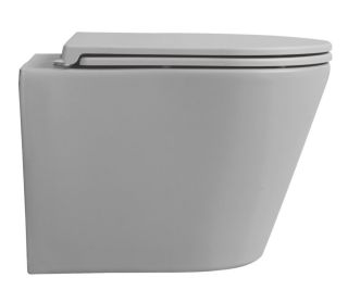 Подвесной унитаз Avimano Intuition 1000073 безободковый серый матовый