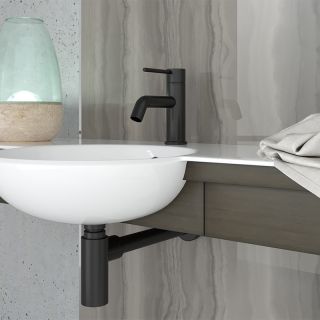 Сифон для раковины Paini Cox 78PZ849 чёрный матовый