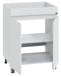 Тумба под раковину для стиральной машины СанТа Марс 700315 напольная 68см белый