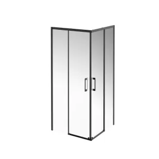 Душевой уголок Kerama Marazzi Vetro VE.90.SSD.BLK.M 90x90 см стекло прозрачное профиль чёрный матовый