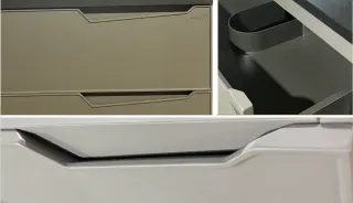 Подвесная тумба с раковиной Parly Spa Rhea80 чёрный матовый