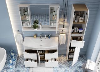 Напольная тумба под раковину Onika Веронэлла 110508 105см белый