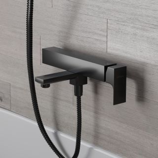 Смеситель для ванны Paini Grazia 21PZ111 чёрный матовый