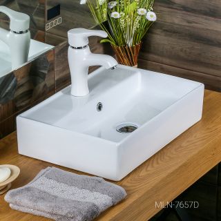 Накладная раковина Melana 7657D-805 50см белый