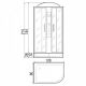 Душевая кабина RIVER DUNAY DUNAY 120/80/26 L МТ