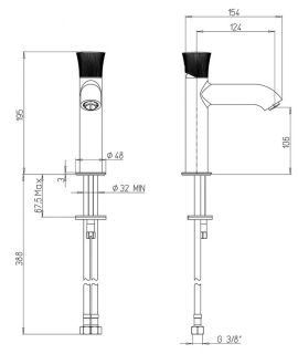 Смеситель для раковины Paini Domus 18CR205PZ хром
