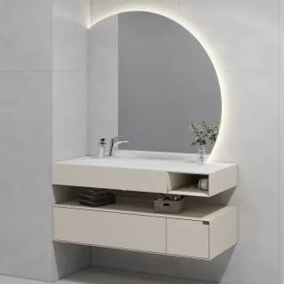 Тумба с раковиной Black&White Universe 9551200L 120 см бежевый