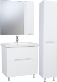 Зеркало-шкаф Bellezza Андрэа 80см правый белый 00000007013