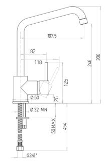 Смеситель для кухни Paini Cox 7855572CR599H1KM granite sahara