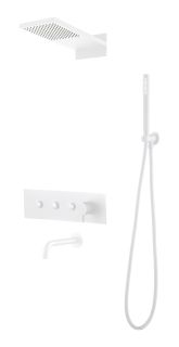 Душевой комплект Boheme Fusion 130-2-MW белый матовый