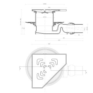 Душевой трап Confluo Standard Angle 2