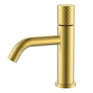 Смеситель для раковины Boheme Stick Diamond 121-MG золото матовое