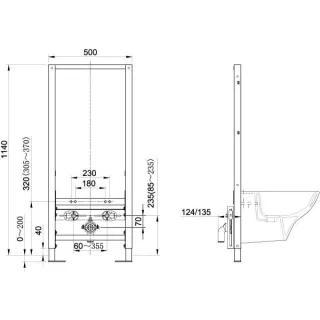 Инсталляция для биде Kludi Unifix 79200