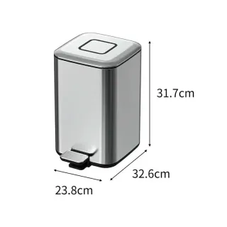 Ведро Boheme Q 10948-GM оружейная сталь