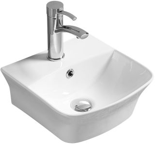 Раковина накладная SantiLine SL-2006 45см белый