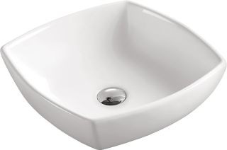 Раковина накладная SantiLine SL-1044 42см белый