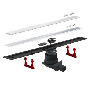 Душевой лоток Pestan Confluo Frameless Line 550 White Glass