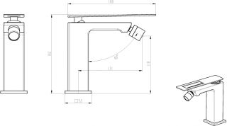 Смеситель для биде Boheme Q хром 146-CRCR