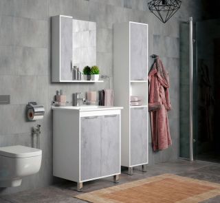 Пенал Corozo Чикаго 35см бетон SD-00000307