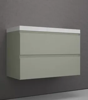 Тумба под раковину подвесная Style Line Манхэттен ЛС-00002361 80 см олива