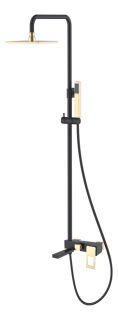 Душевая стойка Boheme Q чёрный/золото 148-BG