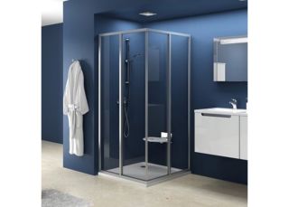 Душевая дверь Ravak Supernova SRV2-90 S 14V70U02Z1 Transparent профиль сатин