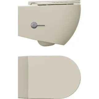 Подвесной унитаз Isvea Infinity 10NFS1005I-2K безободковый с функцией биде слоновая кость