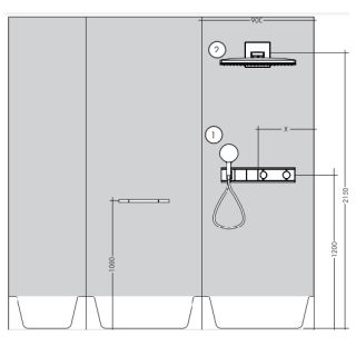 Смеситель для душа Hansgrohe RainSelect 15355000