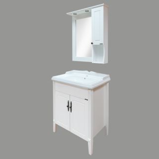 Comforty Тумба-умывальник "Палермо-80" белый глянец с раковиной Comforty 3380