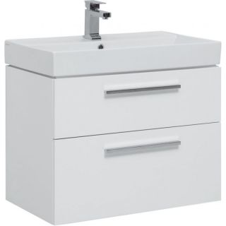 Тумба под раковину Aquanet Nova 242262 75 см белый глянец