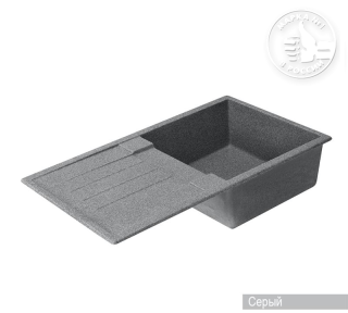 Мойка кухонная Акватон Верона 86 см серый