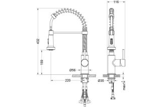 Смеситель для кухни Aquatek Европа AQ1387CR хром