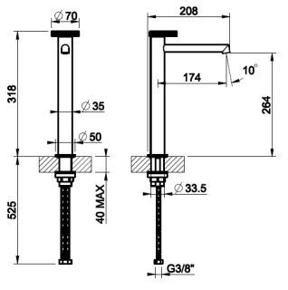Смеситель для раковины Gessi Anello 63306.031 хром