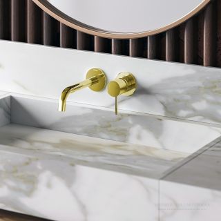 Встраиваемый смеситель для раковины Bossini Teo Z00730.021 золото